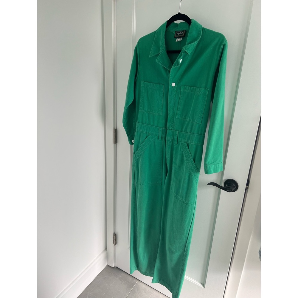 Small OLD STYLE Big Bud Press Jumpsuit, Green